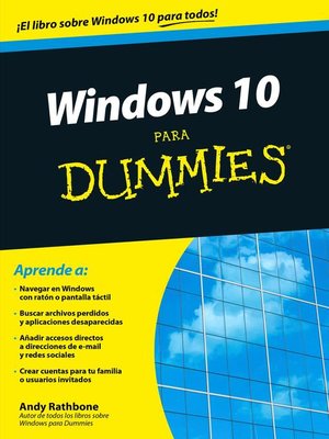cover image of Windows 10 para Dummies